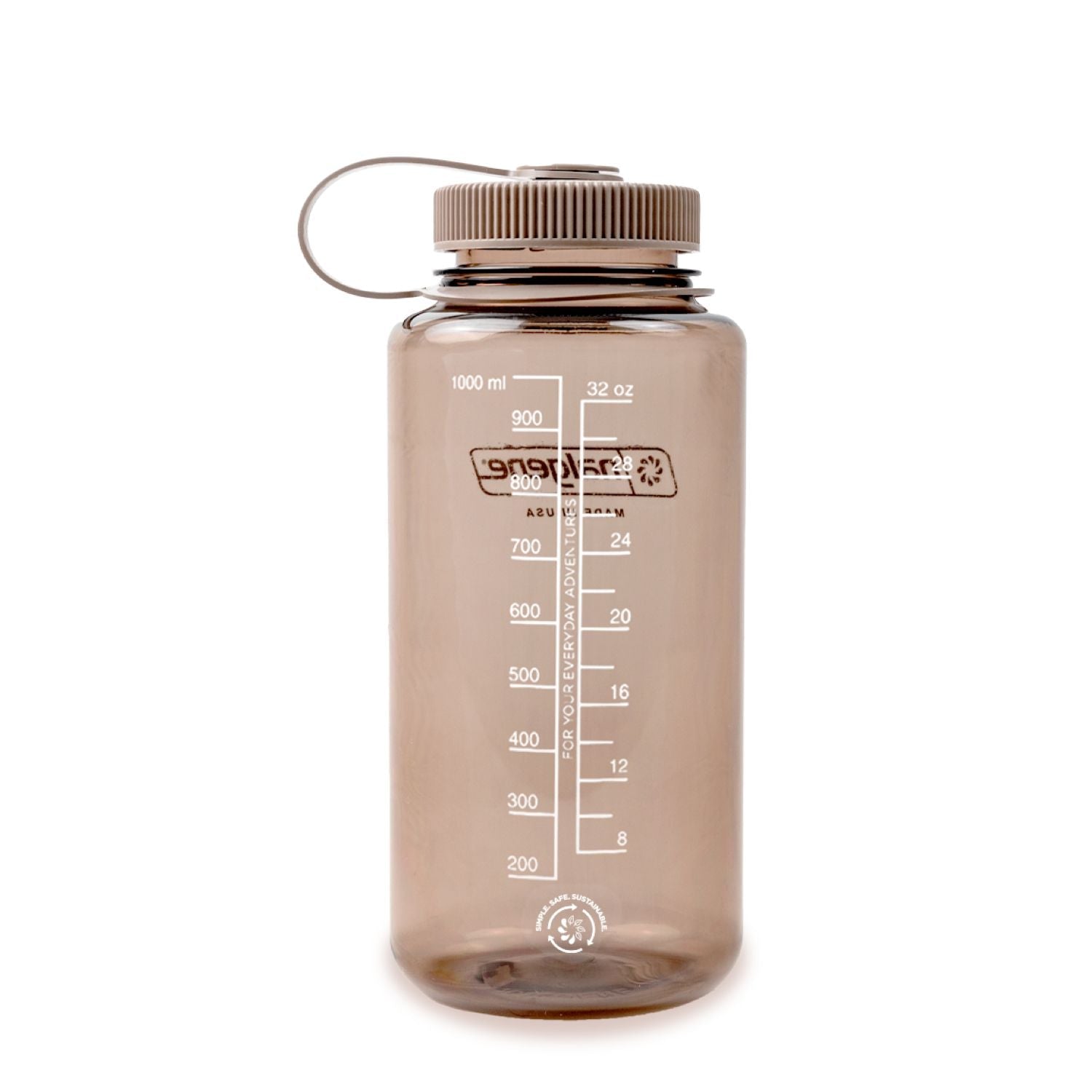 Nalgene 32oz Wide Mouth Sustain Water Bottle (Monochrome) | Gifts & Lifestyle, Non-insulated Water Bottles, Travel Accessories, Water Bottles | Nalgene Water Bottles-11