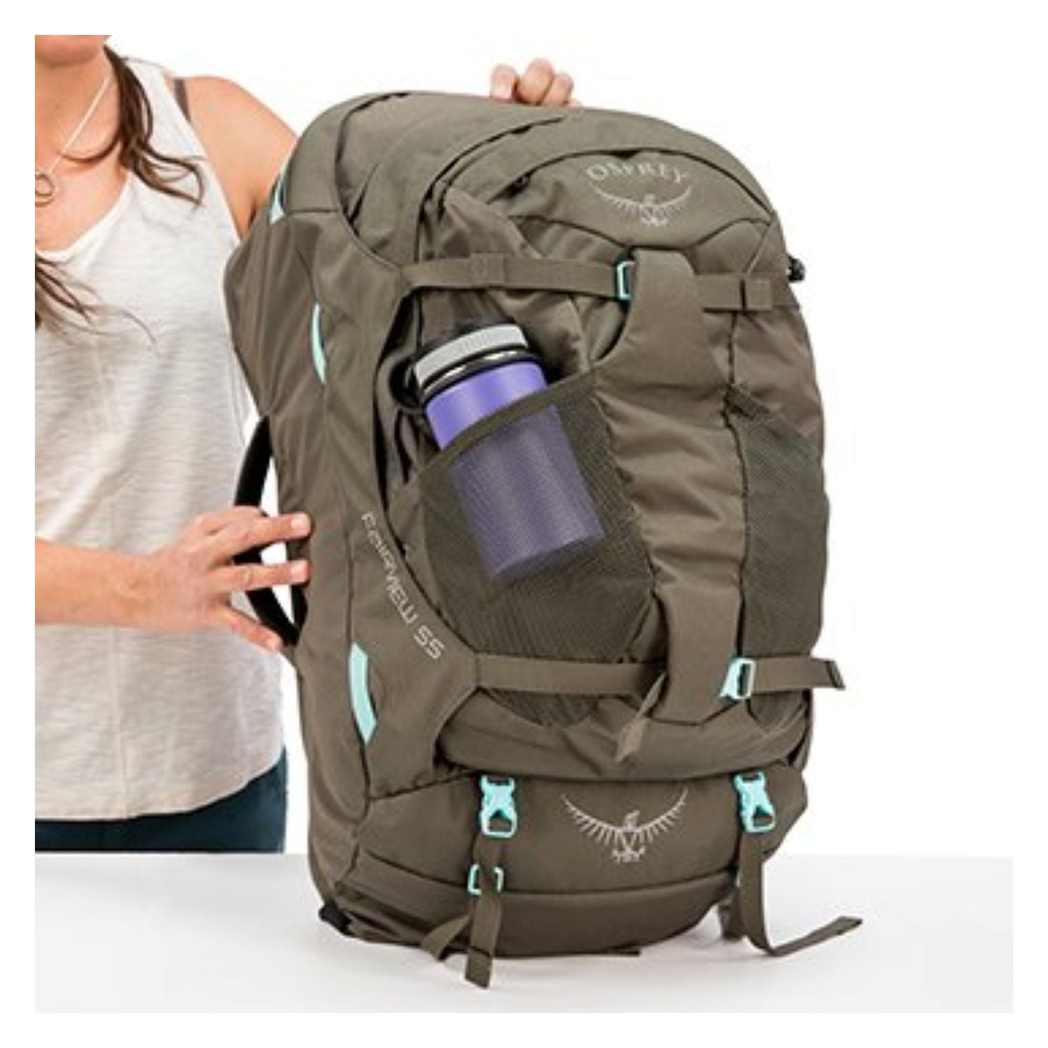 Osprey Fairview Travel Pack 55 Backpack - Extra Small/Small - Women's Travel - Trekking | Backpacking Packs, Bags, Bags for Women, Osprey, SGTrek, SGTrek Osprey, Travel Backpacks | Osprey-21