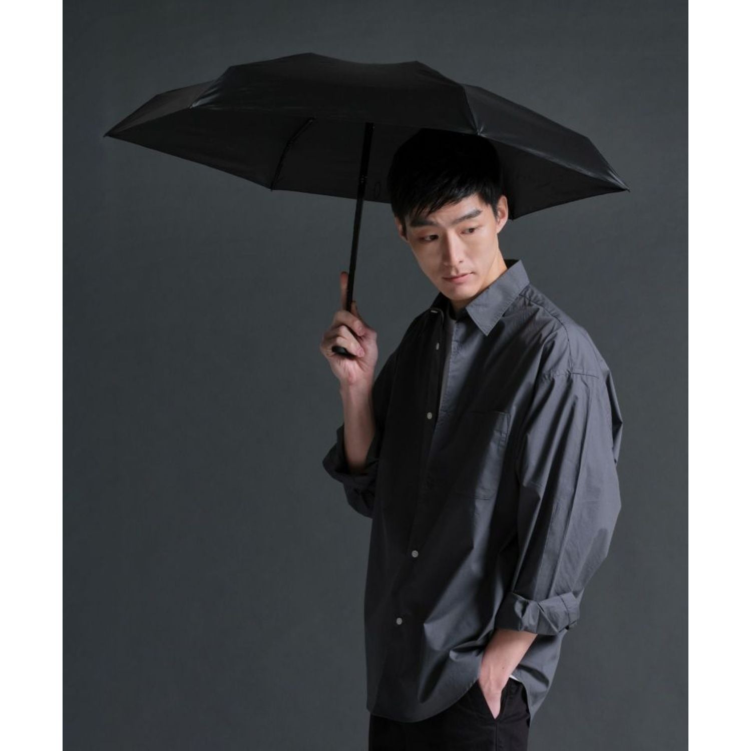 WPC Go-Koh Premium Black Compact UV Protection UPF 50+ Umbrella 50cm