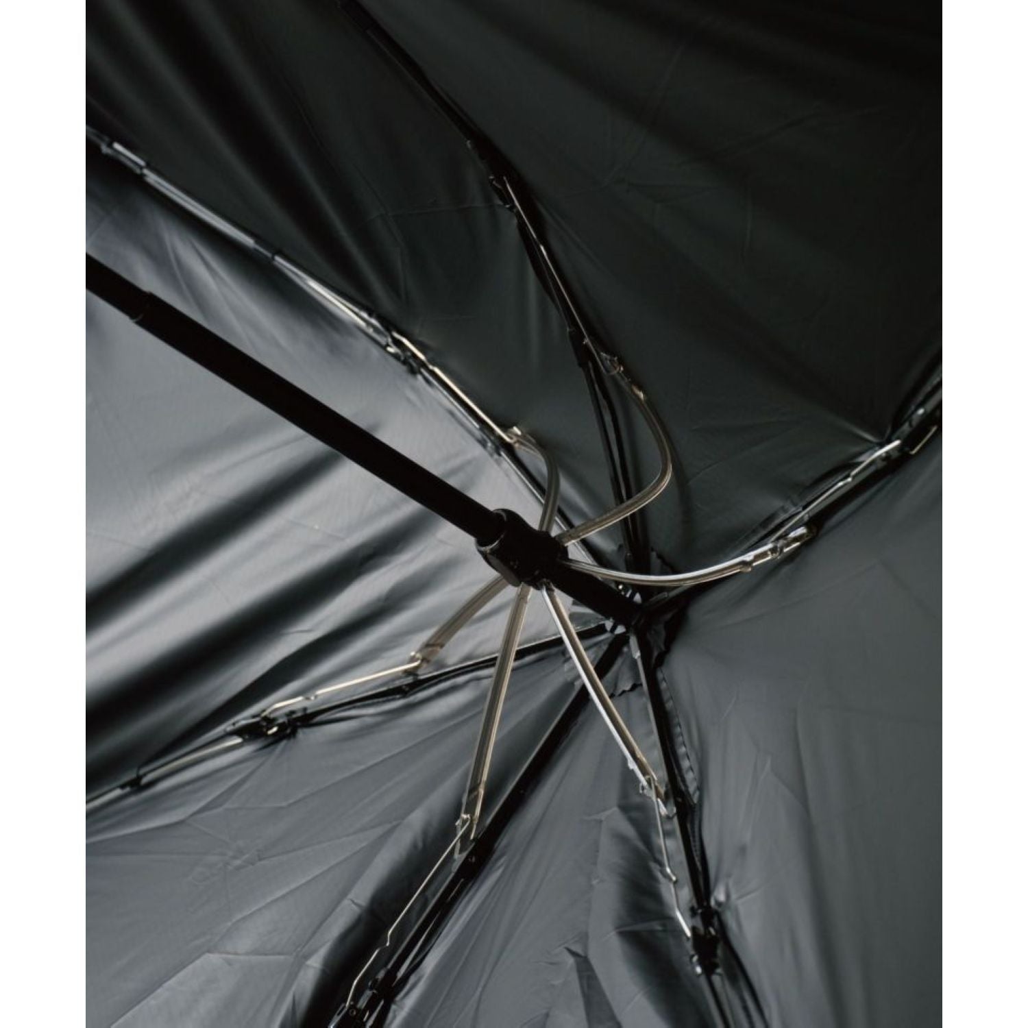 WPC Go-Koh Premium Black Wind Resistant UV Protection UPF 50+ Umbrella 55cm