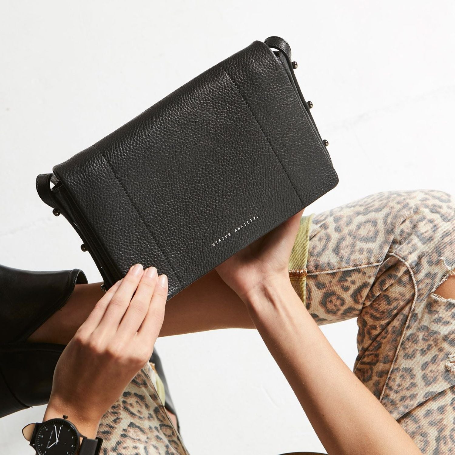 Status Anxiety Succumb Italian Leather Crossbody