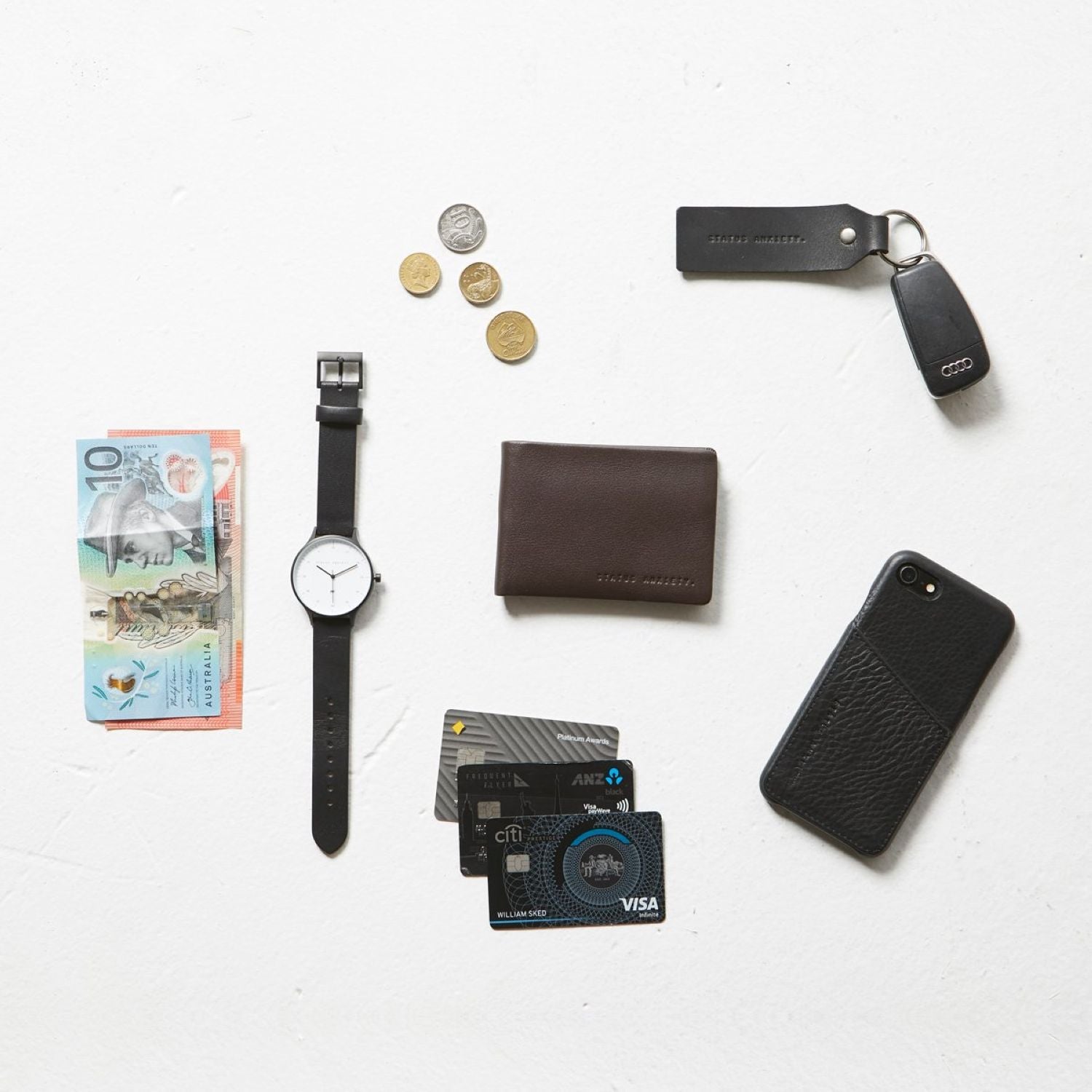 Status Anxiety Jonah Italian Leather Wallet