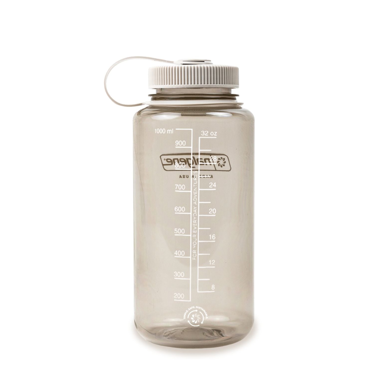 Nalgene 32oz Wide Mouth Sustain Water Bottle (Monochrome) | Gifts & Lifestyle, Non-insulated Water Bottles, Travel Accessories, Water Bottles | Nalgene Water Bottles-17