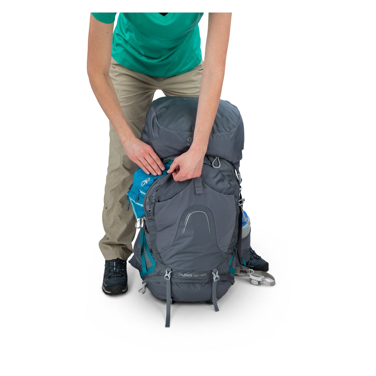 Osprey Aura AG 65 Backpack - Extra Small - Women's Backpacking | Backpacking Packs, Bags, Bags for Women, Osprey, school20, SGTrek, SGTrek Osprey, Travel Backpacks | Osprey-13