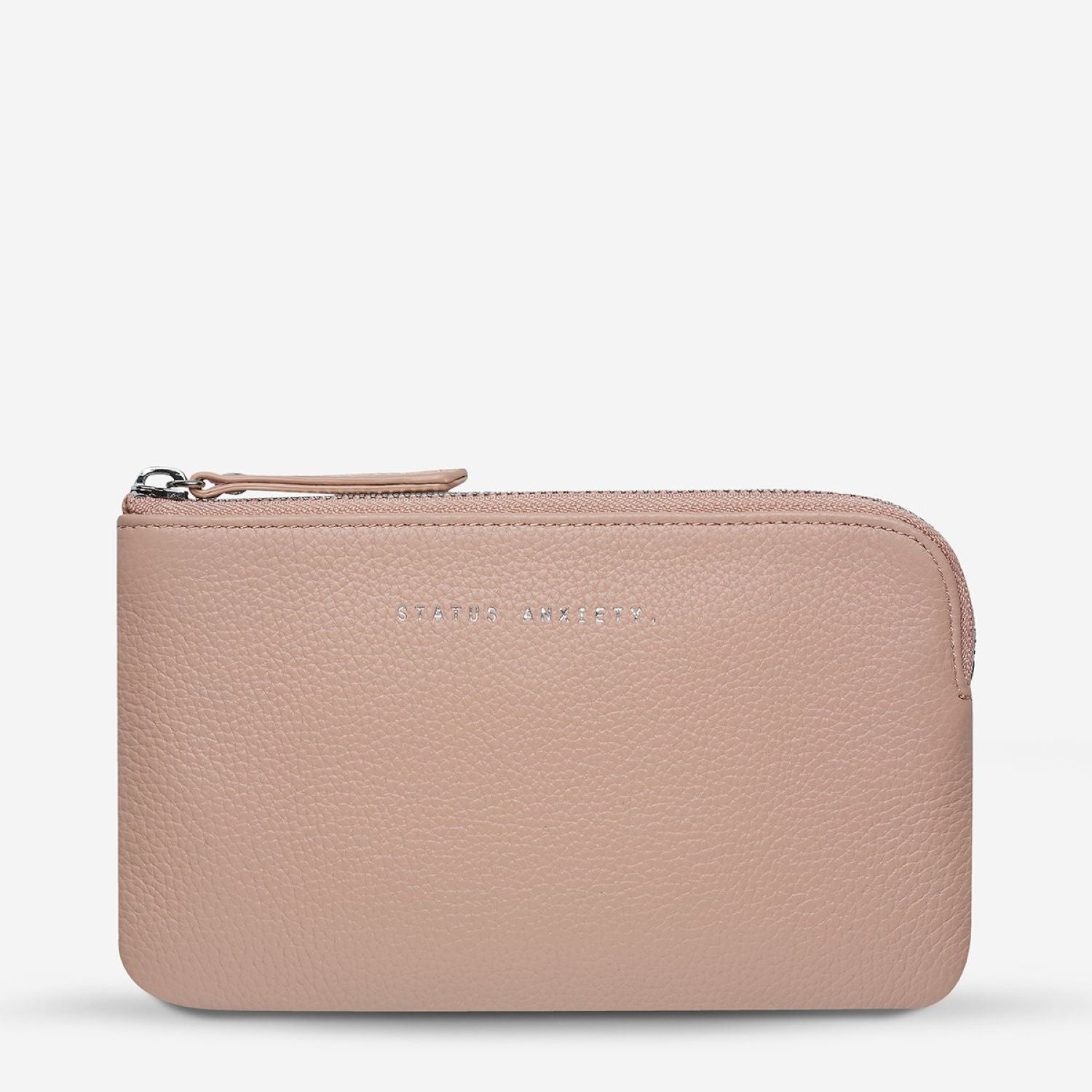 Status Anxiety Smoke And Mirrors Zip Leather Pouch