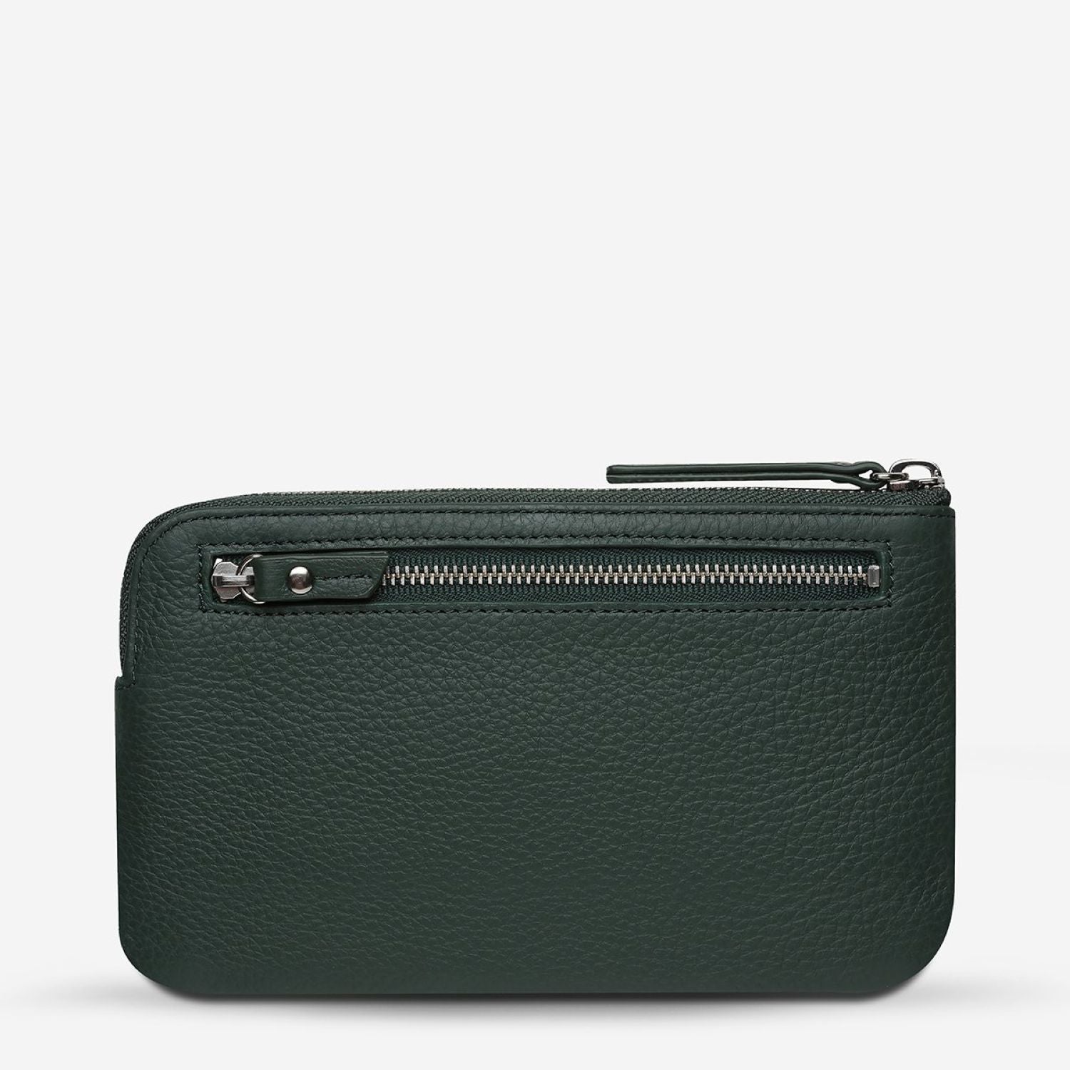 Status Anxiety Smoke And Mirrors Zip Leather Pouch
