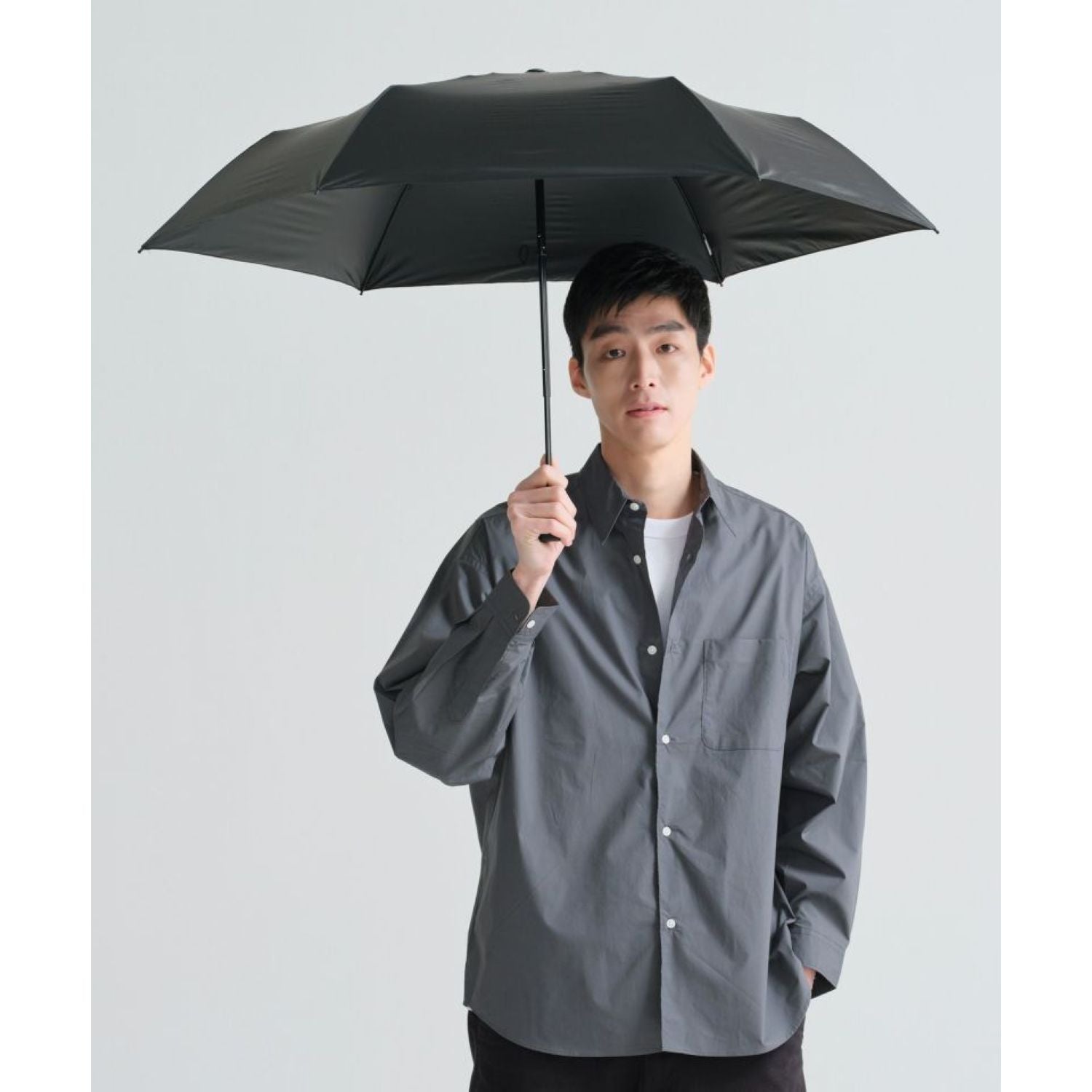 WPC Go-Koh Premium Black Wind Resistant UV Protection UPF 50+ Umbrella 55cm