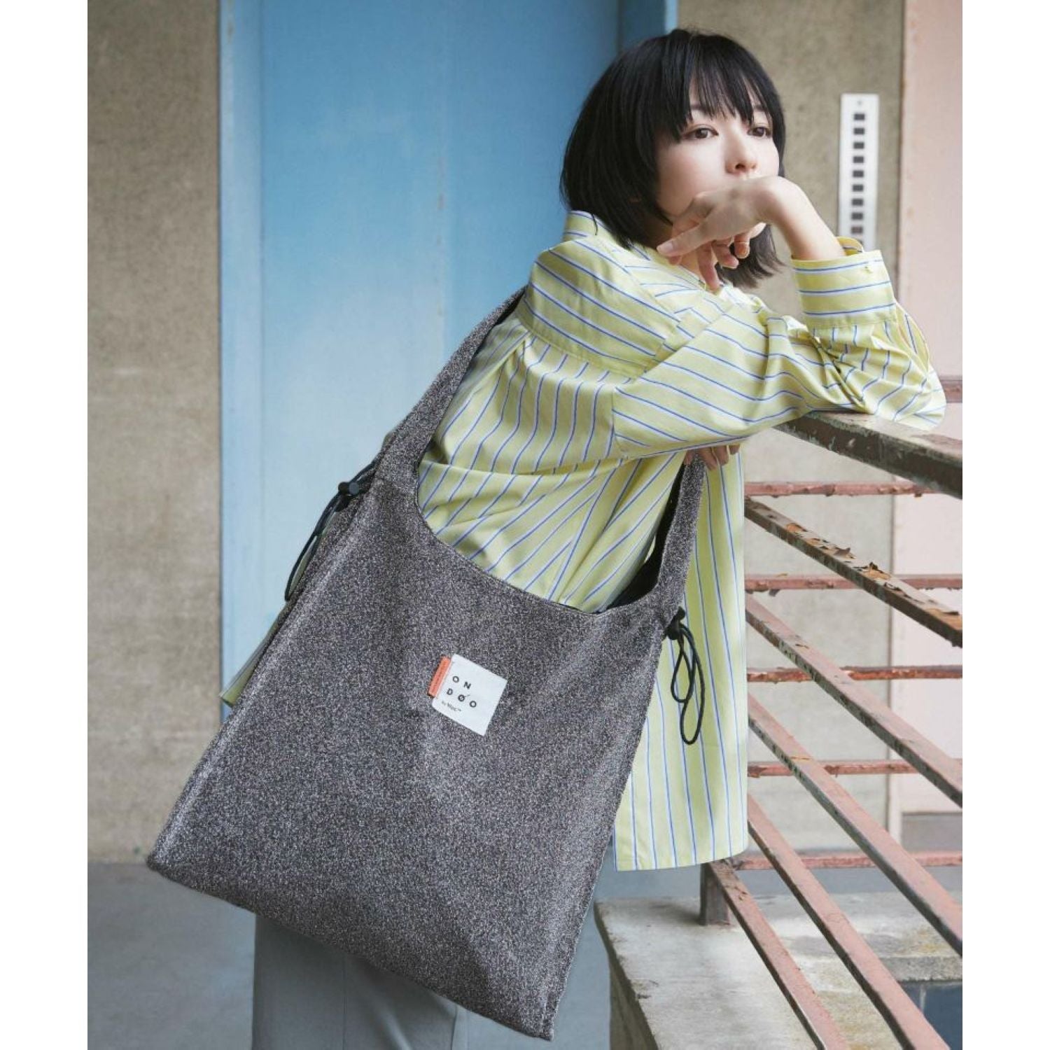 WPC Ondoo Shirring Drawstring Tote Bag